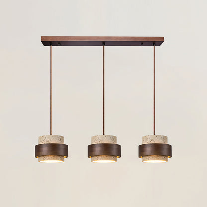 Lampa wisząca Perra z trawertynu 34