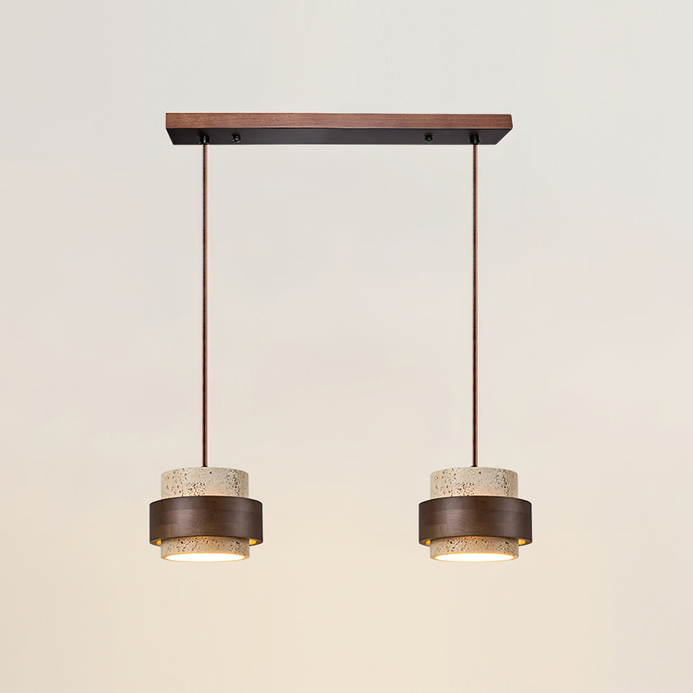 Lampa wisząca Perra z trawertynu 38