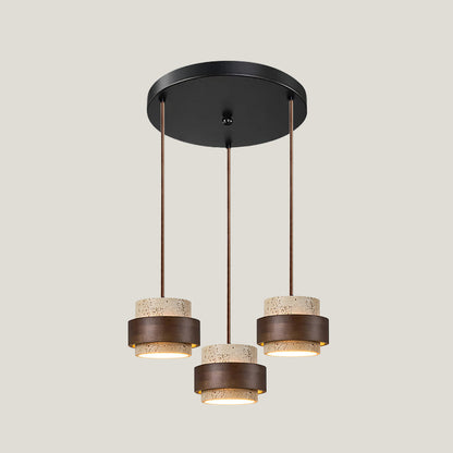 Lampa wisząca Perra z trawertynu 40
