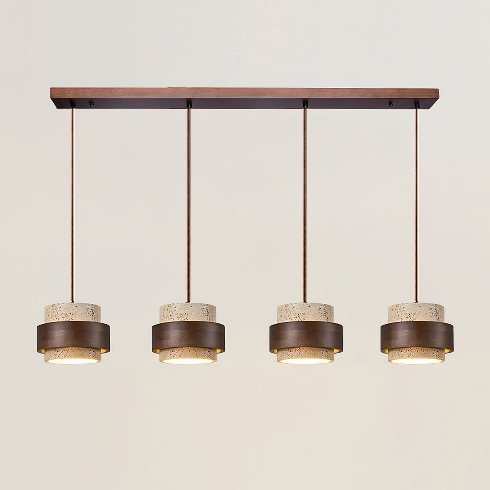 Lampa wisząca Perra z trawertynu 41