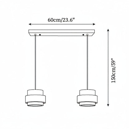 Lampa wisząca Perra z trawertynu 7
