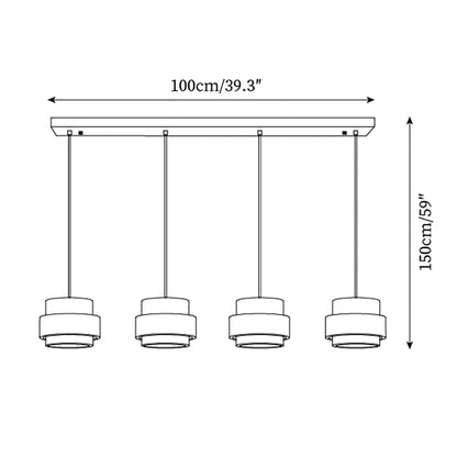 Lampa wisząca Perra z trawertynu 9