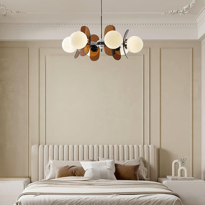 Lampa wisząca Ulano brązowa i pomarańczowa 11