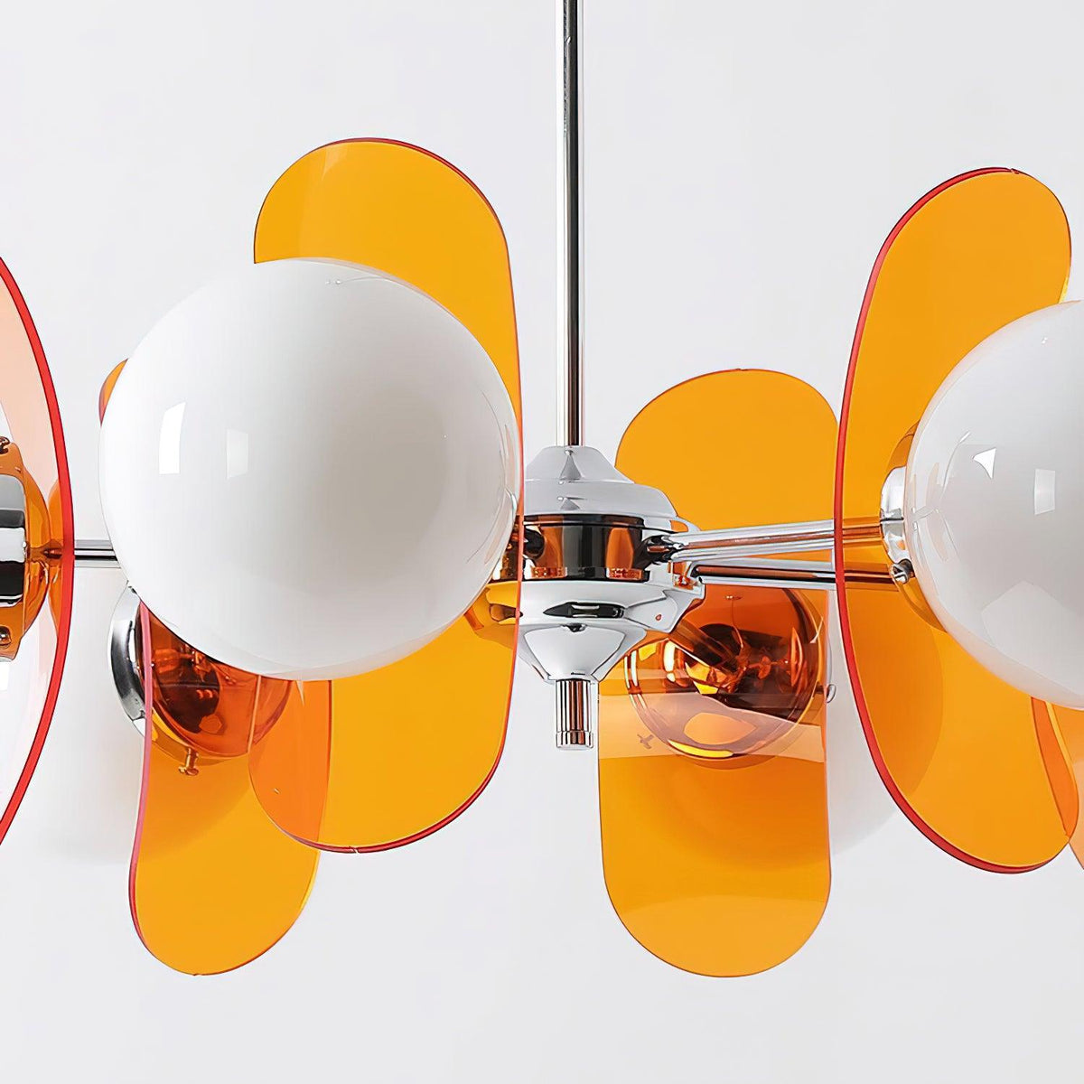Lampa wisząca Ulano brązowa i pomarańczowa 14