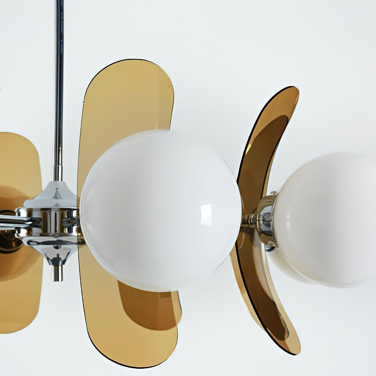Lampa wisząca Ulano brązowa i pomarańczowa 16