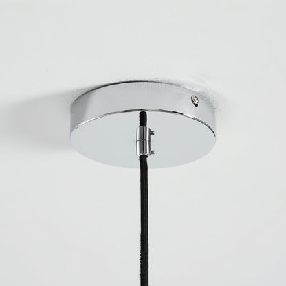 Lampa wisząca Ulano brązowa i pomarańczowa 18