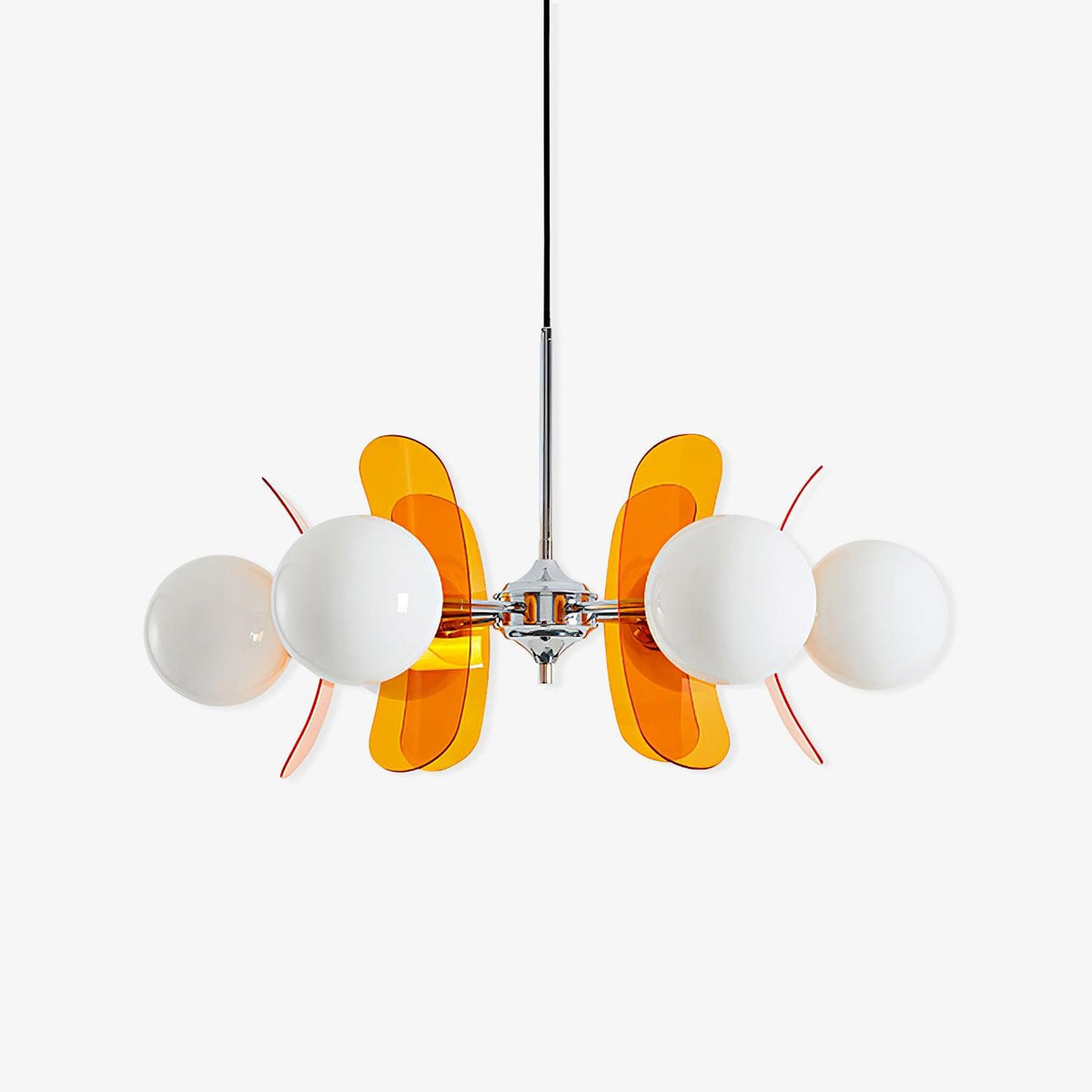 Lampa wisząca Ulano brązowa i pomarańczowa 9