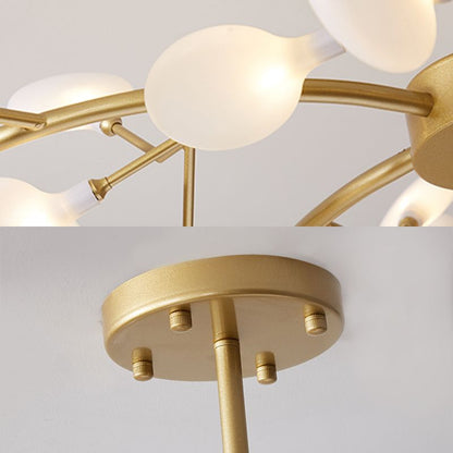 Lampa wisząca Welin w stylu nordyckim, czarna/złota, do sypialni i salonu 12