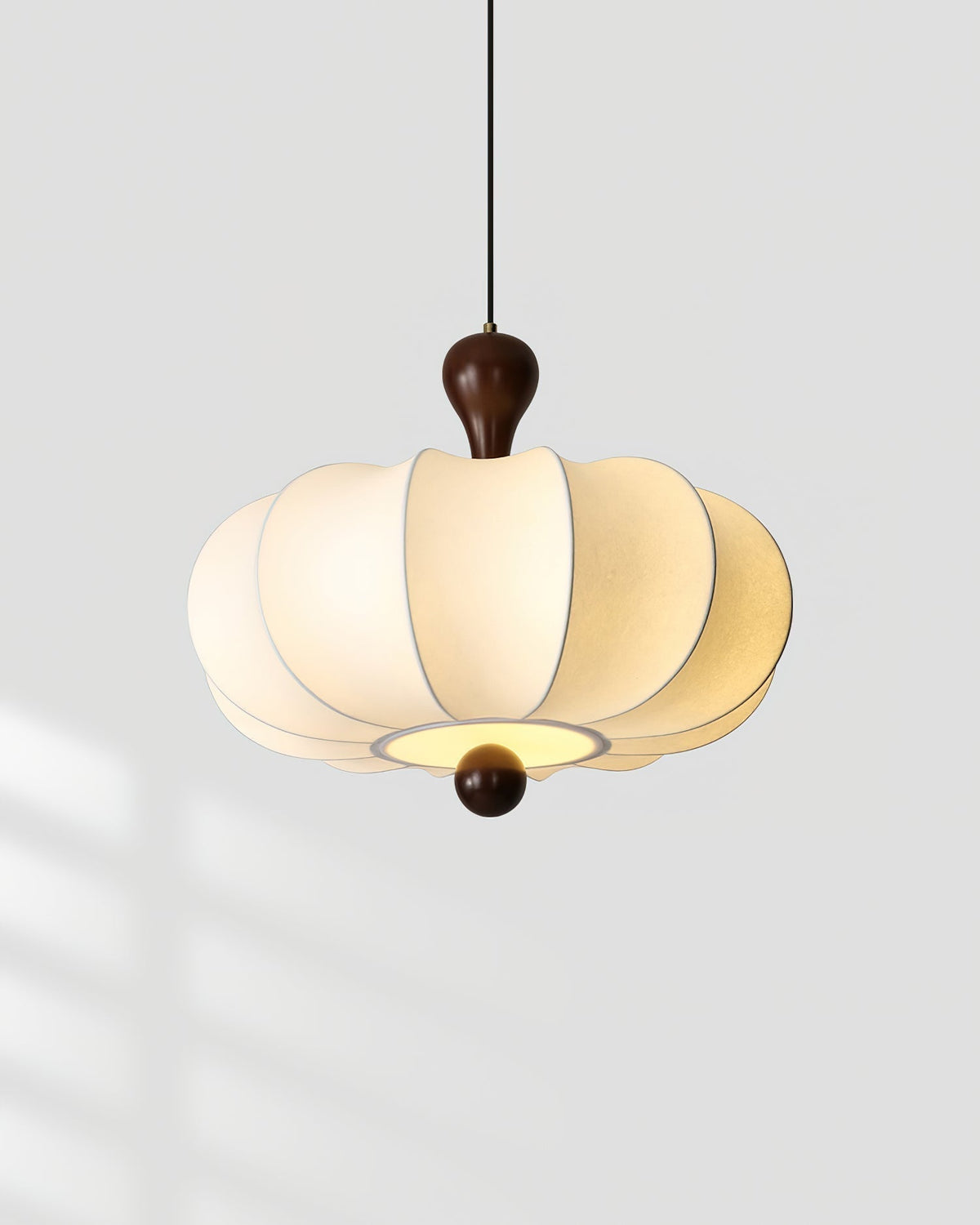 Lampa wisząca rzeźbiona Jovian biała 9