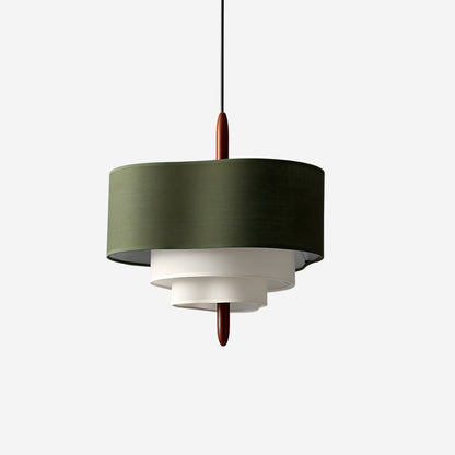 Lampa wisząca z tkaniny Ophel Green 1