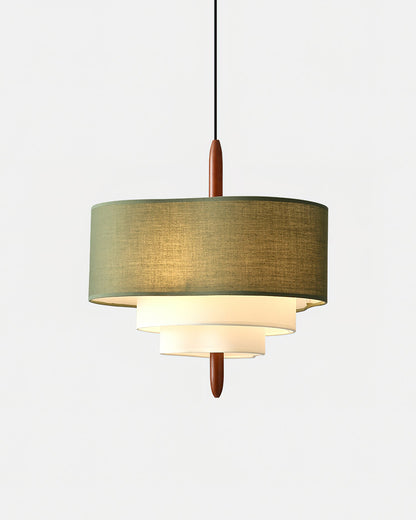 Lampa wisząca z tkaniny Ophel Green 14