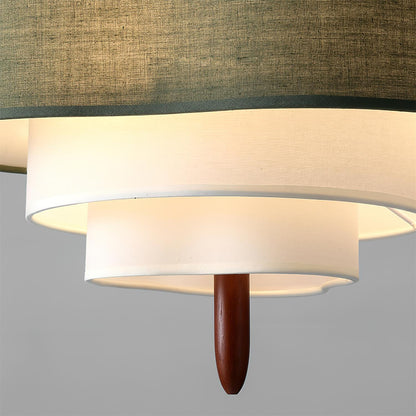 Lampa wisząca z tkaniny Ophel Green 6