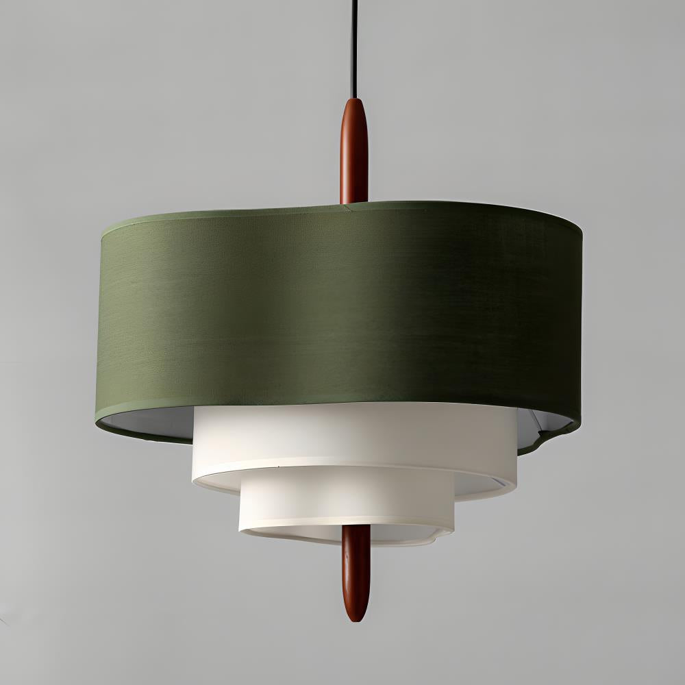 Lampa wisząca z tkaniny Ophel Green 8