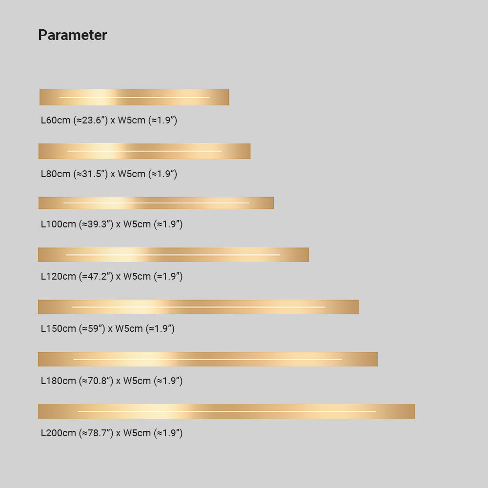 Liniowa lampa ścienna Azin, czarna/złota, do salonu 4