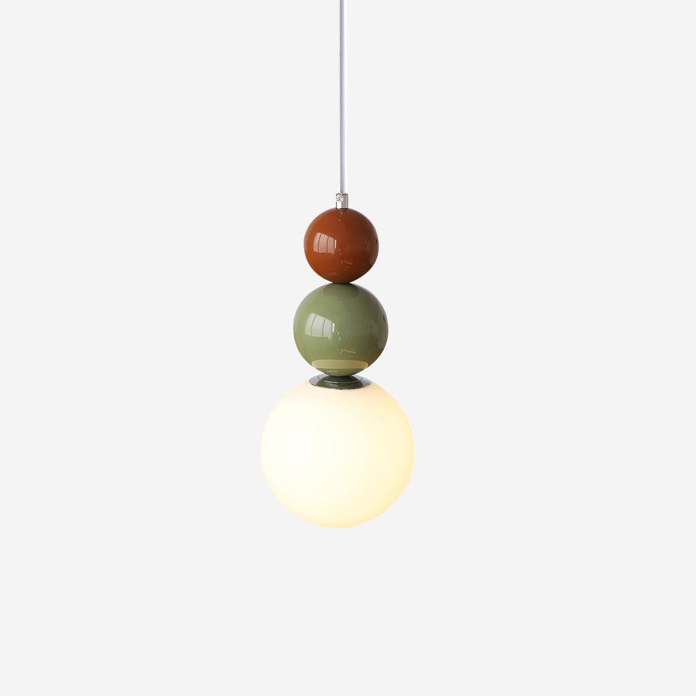 Minimalistyczna lampa wisząca Lunetta ze szkła 1