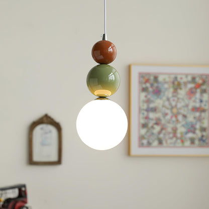 Minimalistyczna lampa wisząca Lunetta ze szkła 12