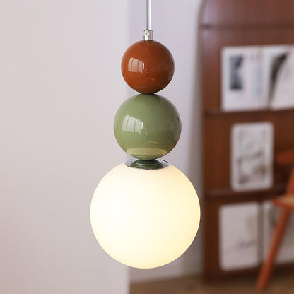 Minimalistyczna lampa wisząca Lunetta ze szkła 13