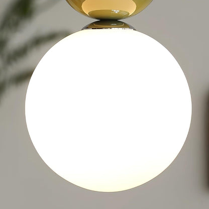 Minimalistyczna lampa wisząca Lunetta ze szkła 14