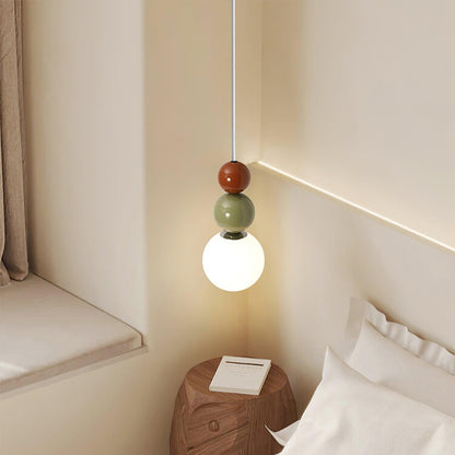 Minimalistyczna lampa wisząca Lunetta ze szkła 22
