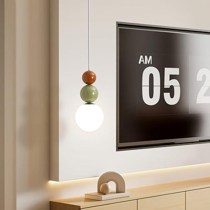Minimalistyczna lampa wisząca Lunetta ze szkła 23