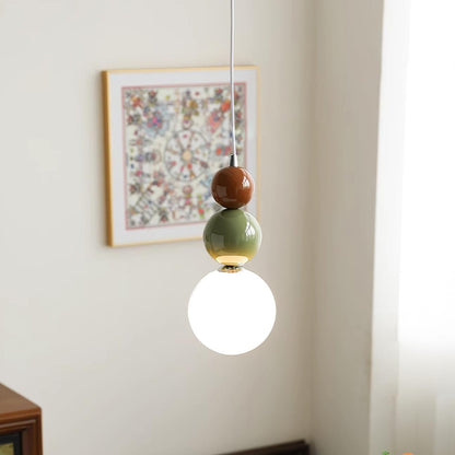 Minimalistyczna lampa wisząca Lunetta ze szkła 3