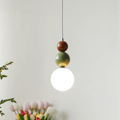 Minimalistyczna lampa wisząca Lunetta ze szkła 4