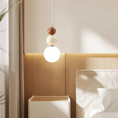 Minimalistyczna lampa wisząca Lunetta ze szkła 7