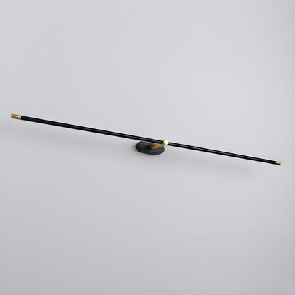 Minimalistyczna liniowa lampa ścienna Flano z akumulatorem 15