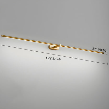 Minimalistyczna liniowa lampa ścienna Flano z akumulatorem 16