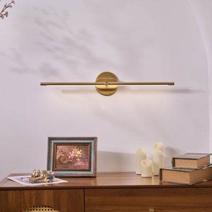 Minimalistyczna liniowa lampa ścienna Flano z akumulatorem 7