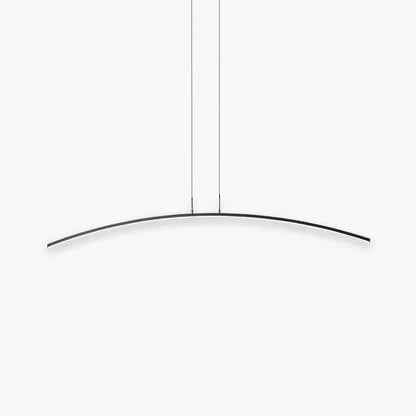 Minimalistyczna liniowa lampa wisząca Floa z metalu i pilotem 1