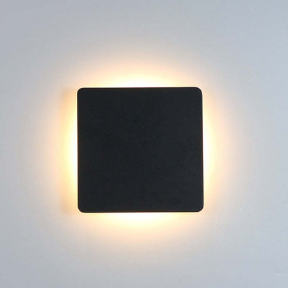 Minimalistyczna zewnętrzna lampa ścienna LED Klyne, okrągła/kwadratowa, czarna/biała 16
