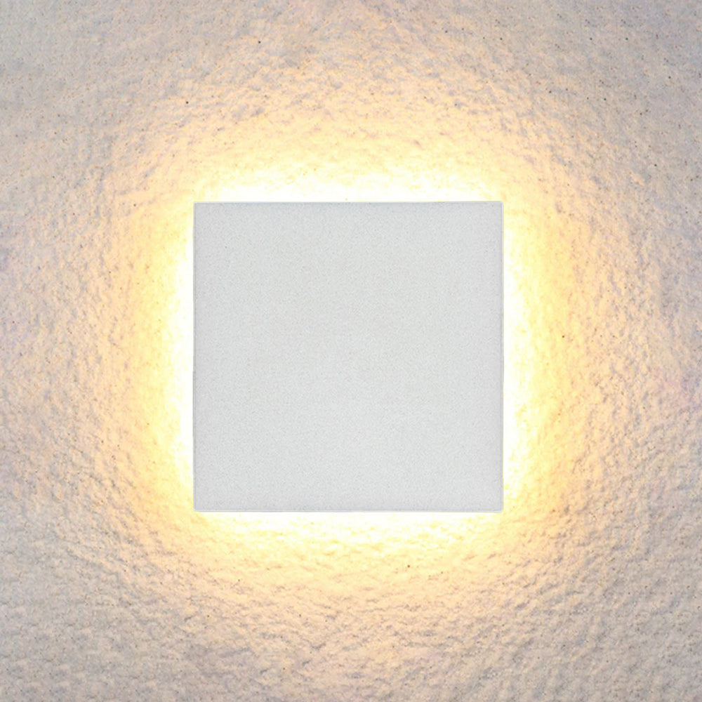 Minimalistyczna zewnętrzna lampa ścienna LED Klyne, okrągła/kwadratowa, czarna/biała 20