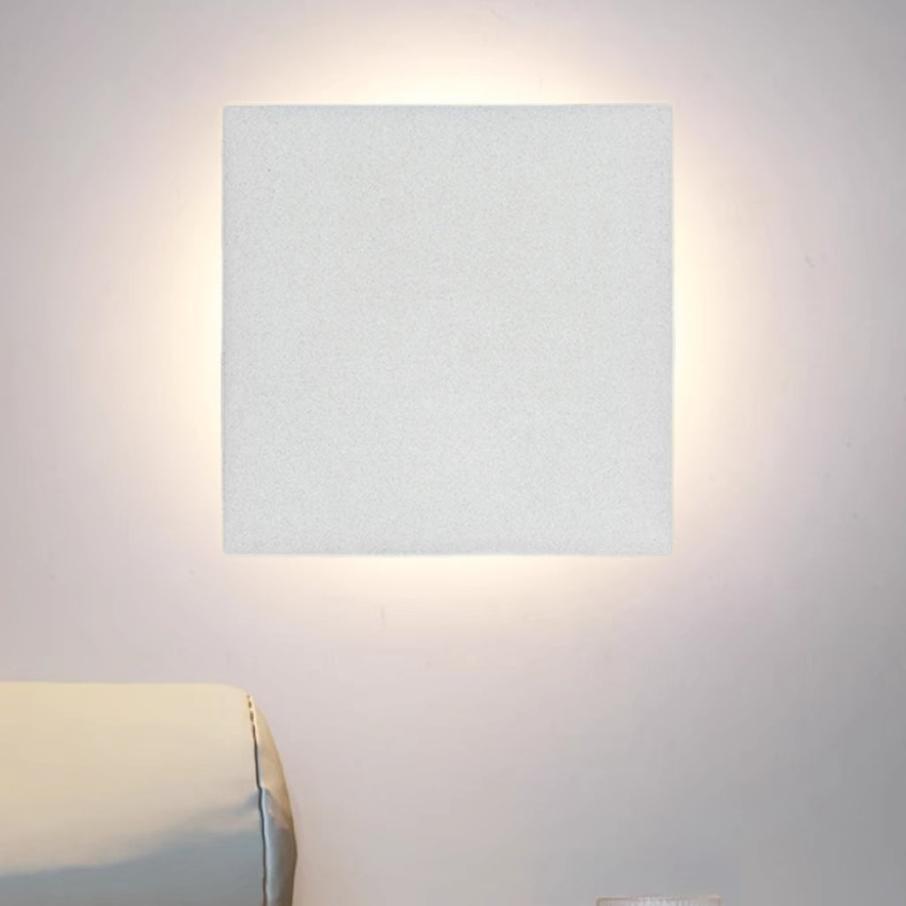 Minimalistyczna zewnętrzna lampa ścienna LED Klyne, okrągła/kwadratowa, czarna/biała 23