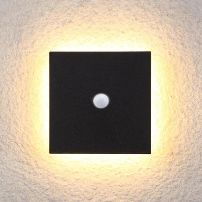 Minimalistyczna zewnętrzna lampa ścienna LED Klyne, okrągła/kwadratowa, czarna/biała 27
