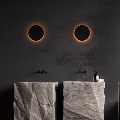 Minimalistyczna zewnętrzna lampa ścienna LED Klyne, okrągła/kwadratowa, czarna/biała 4