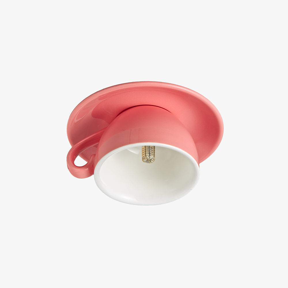 Nowoczesna ceramiczna lampa sufitowa Aria w kształcie filiżanek do kawy 1