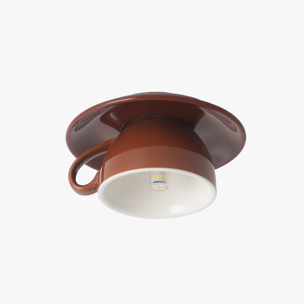 Nowoczesna ceramiczna lampa sufitowa Aria w kształcie filiżanek do kawy 14