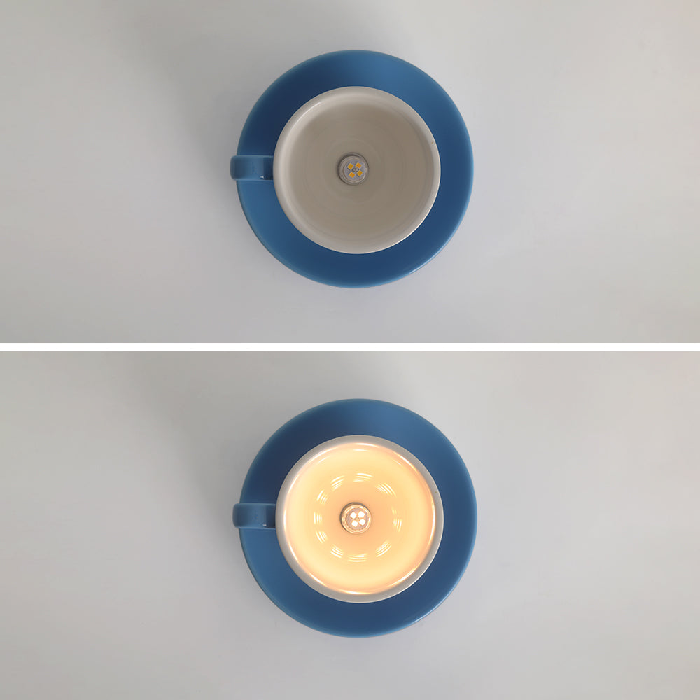 Nowoczesna ceramiczna lampa sufitowa Aria w kształcie filiżanek do kawy 8