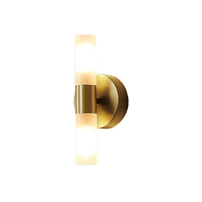 Nowoczesna cylindryczna metalowa lampa ścienna LED Arisha, złota 10
