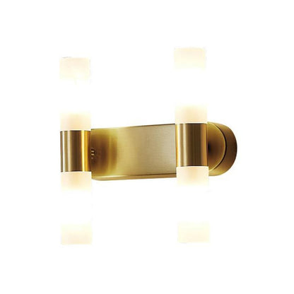 Nowoczesna cylindryczna metalowa lampa ścienna LED Arisha, złota 11