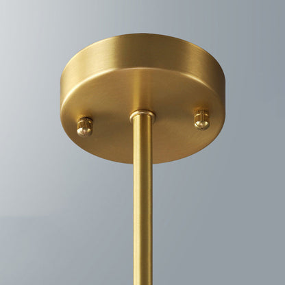 Nowoczesna lampa wisząca Truva Bubble. Miedź/Szkło. Czarny/Miedź. Salon 17