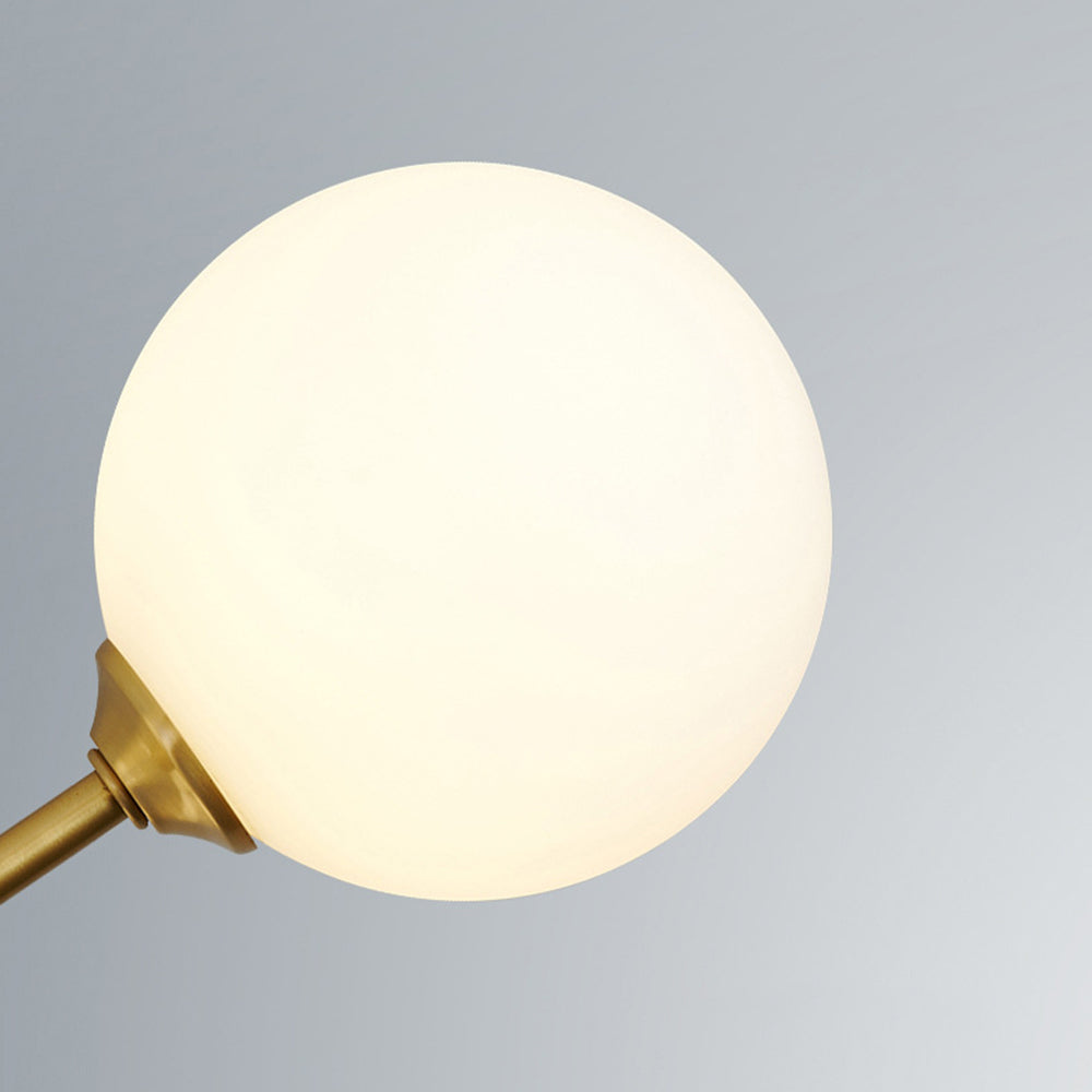 Nowoczesna lampa wisząca Truva Bubble. Miedź/Szkło. Czarny/Miedź. Salon 18