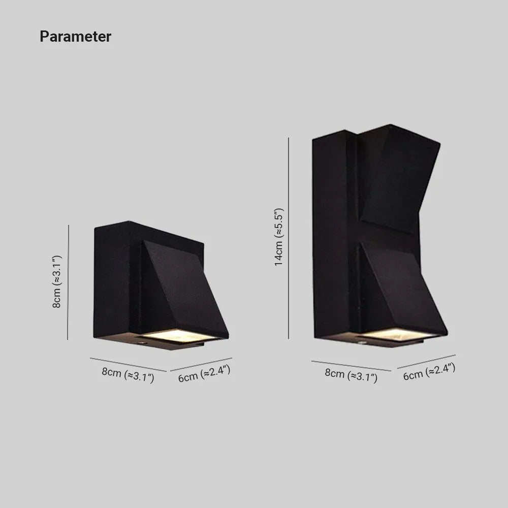 Nowoczesna metalowa lampa ścienna LED Vexto 4