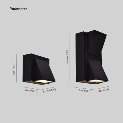 Nowoczesna metalowa lampa ścienna LED Vexto 4