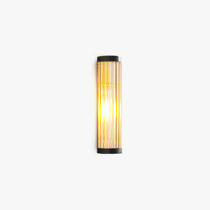 Nowoczesna półcylindryczna zewnętrzna lampa ścienna Yoru, metal/szkło, czarna 1