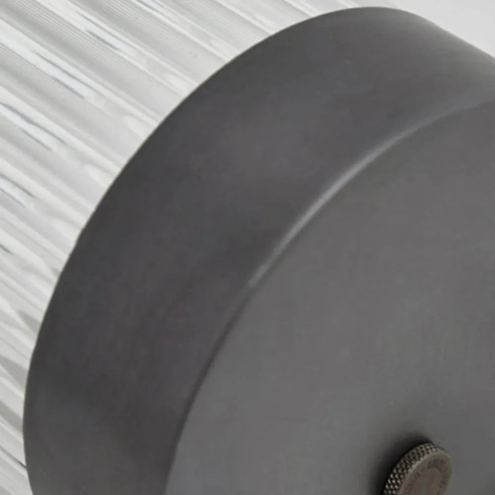 Nowoczesna półcylindryczna zewnętrzna lampa ścienna Yoru, metal/szkło, czarna 7