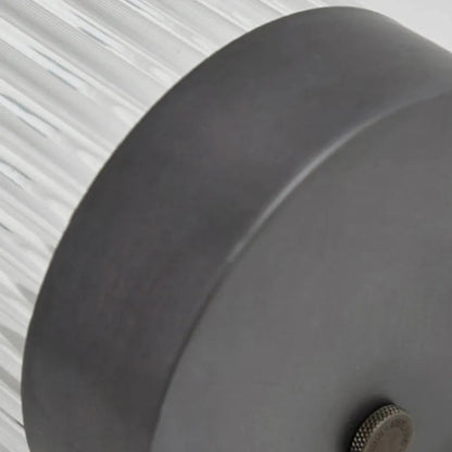 Nowoczesna półcylindryczna zewnętrzna lampa ścienna Yoru, metal/szkło, czarna 7