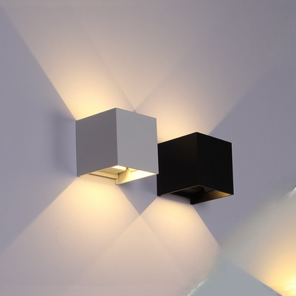 Nowoczesna regulowana kwadratowa lampa ścienna LED Nexu 13