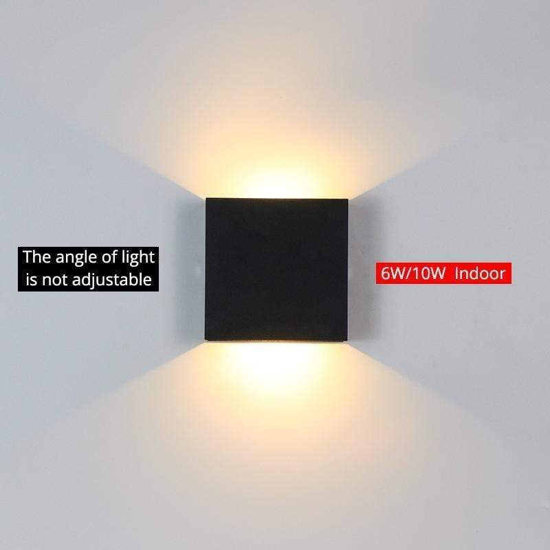 Nowoczesna regulowana kwadratowa lampa ścienna LED Nexu 16